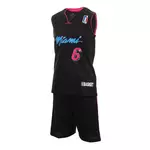  Miami Heat Ensemble de basket Noir Enfant Sport Zone. Coloris disponibles : Noir