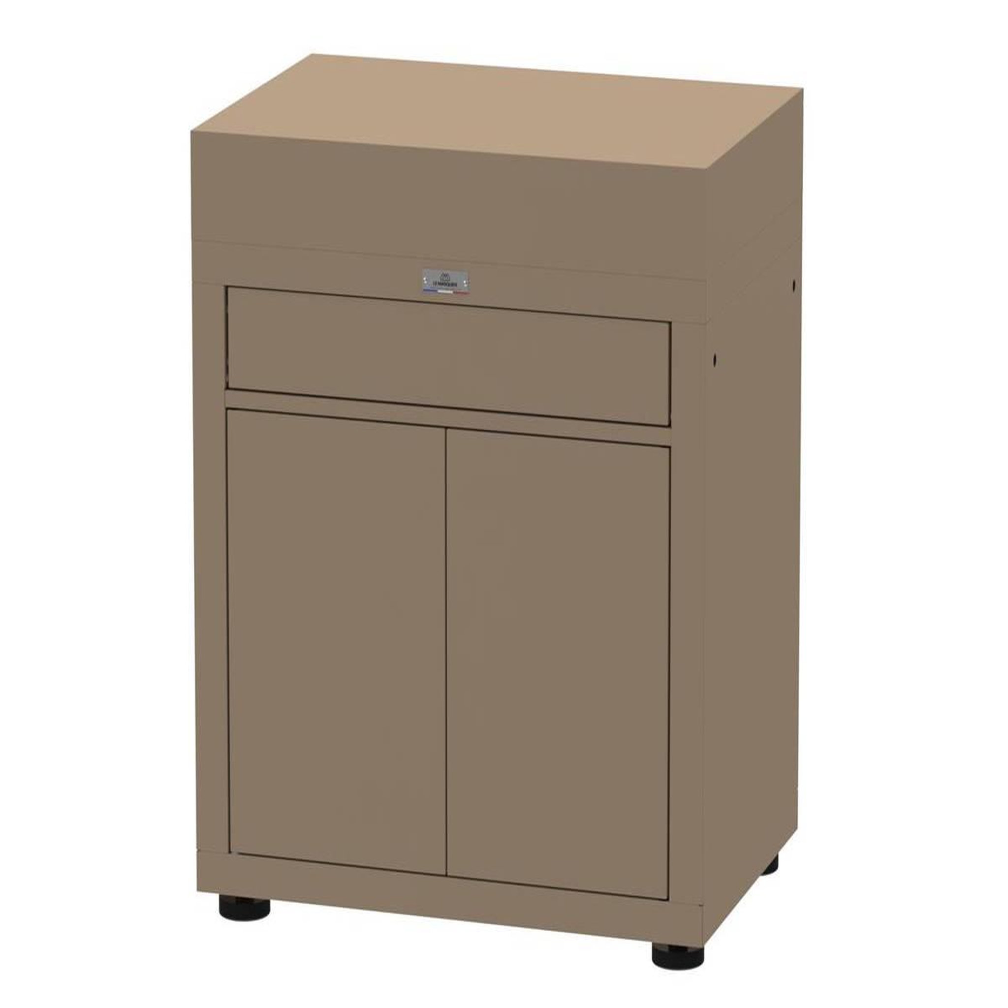 Le marquier Meuble cuisine extérieure taupe avec tiroir 80 x 55 cm - Le Marquier