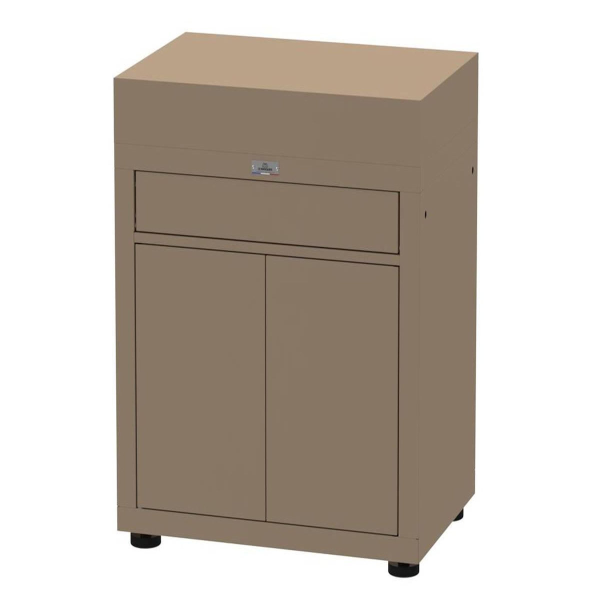 Le marquier Meuble cuisine extérieure avec tiroir- 80 x 55 cm – taupe – Le Marquier