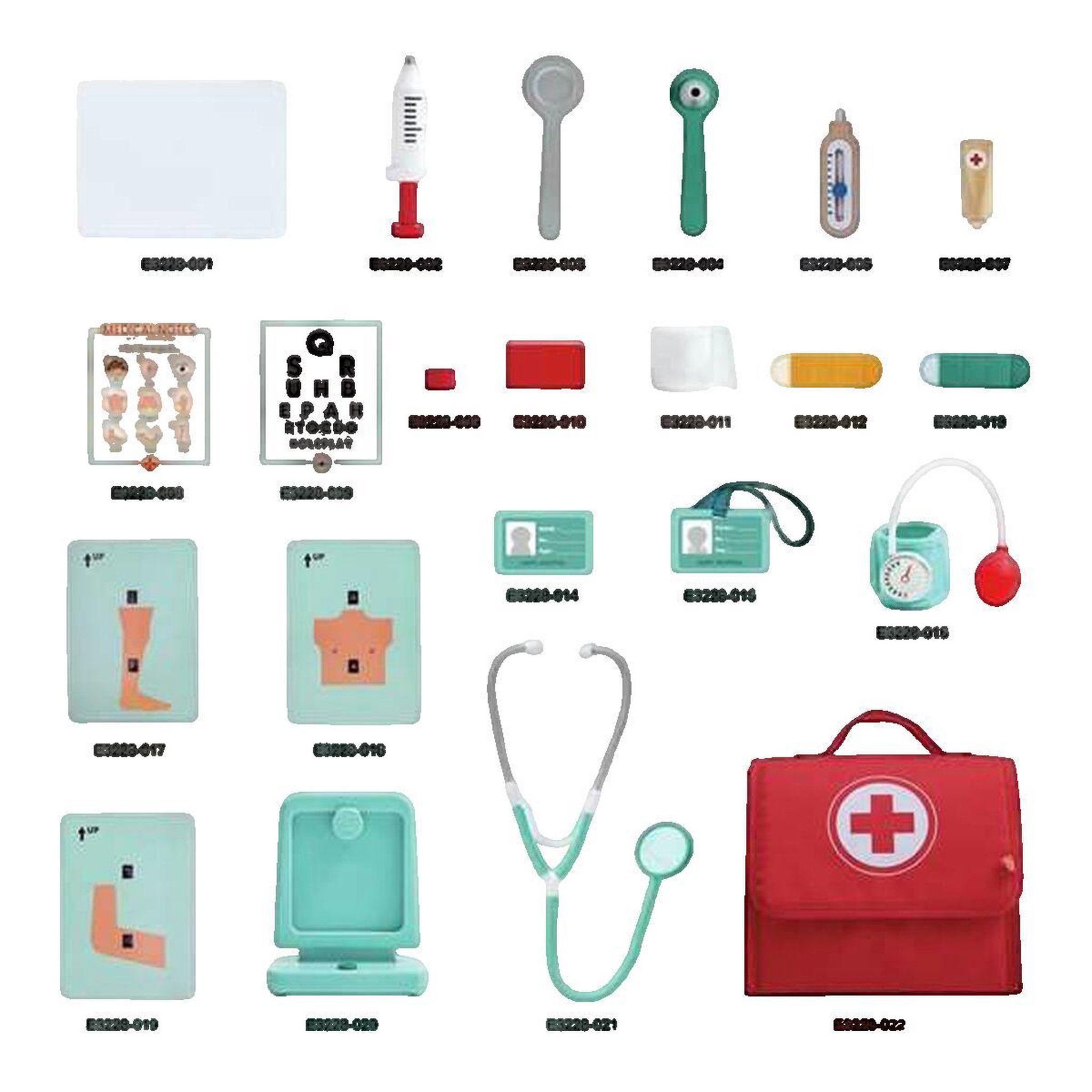 Voir la diapositive 3 : Hape Kit du petit Docteur Hape Jeu d'imitation coloré
