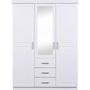 Voir la diapositive 1 : Armoire en  pin massif  3 tiroirs 3 portes +  miroir L140cm  GERALD