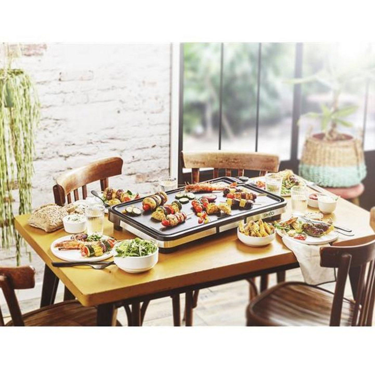 Simeo Plancha électrique 2200w 54,5x30cm - pla470