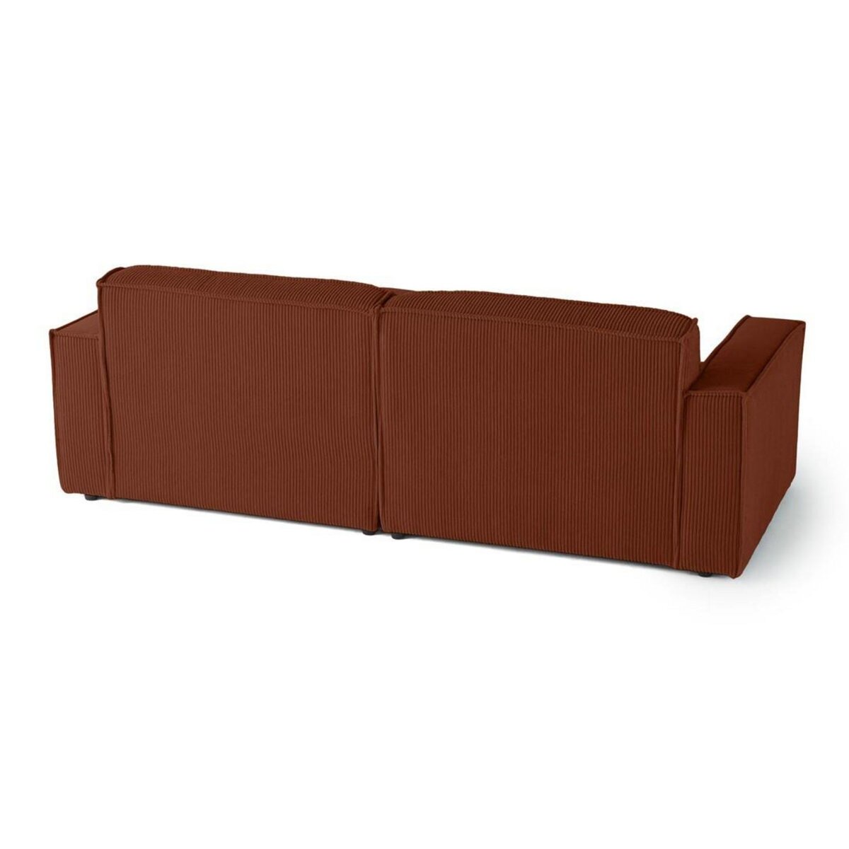 LISA DESIGN Spiaggia - canapé d'angle droit - 4 places - en velours côtelé