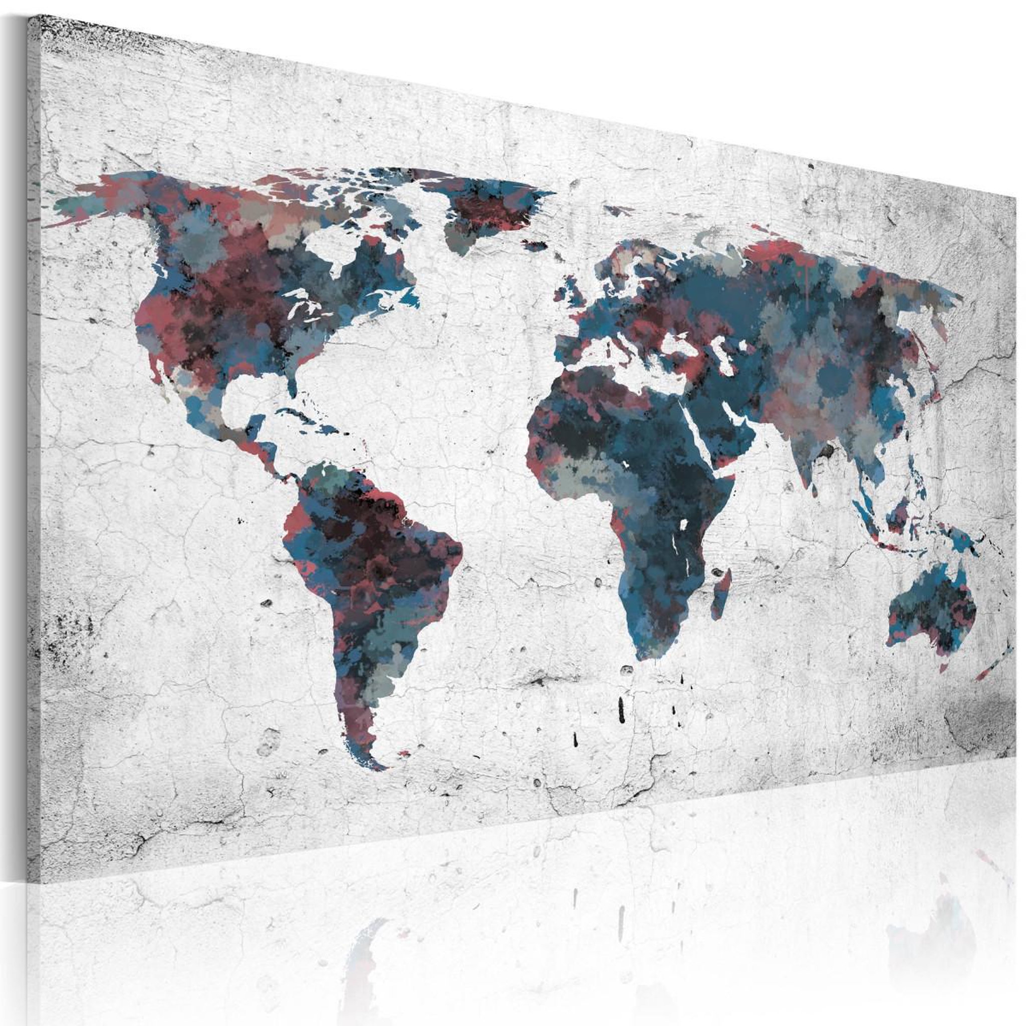 Voir la diapositive 1 : Paris Prix Tableau imprimé  continents inconnus