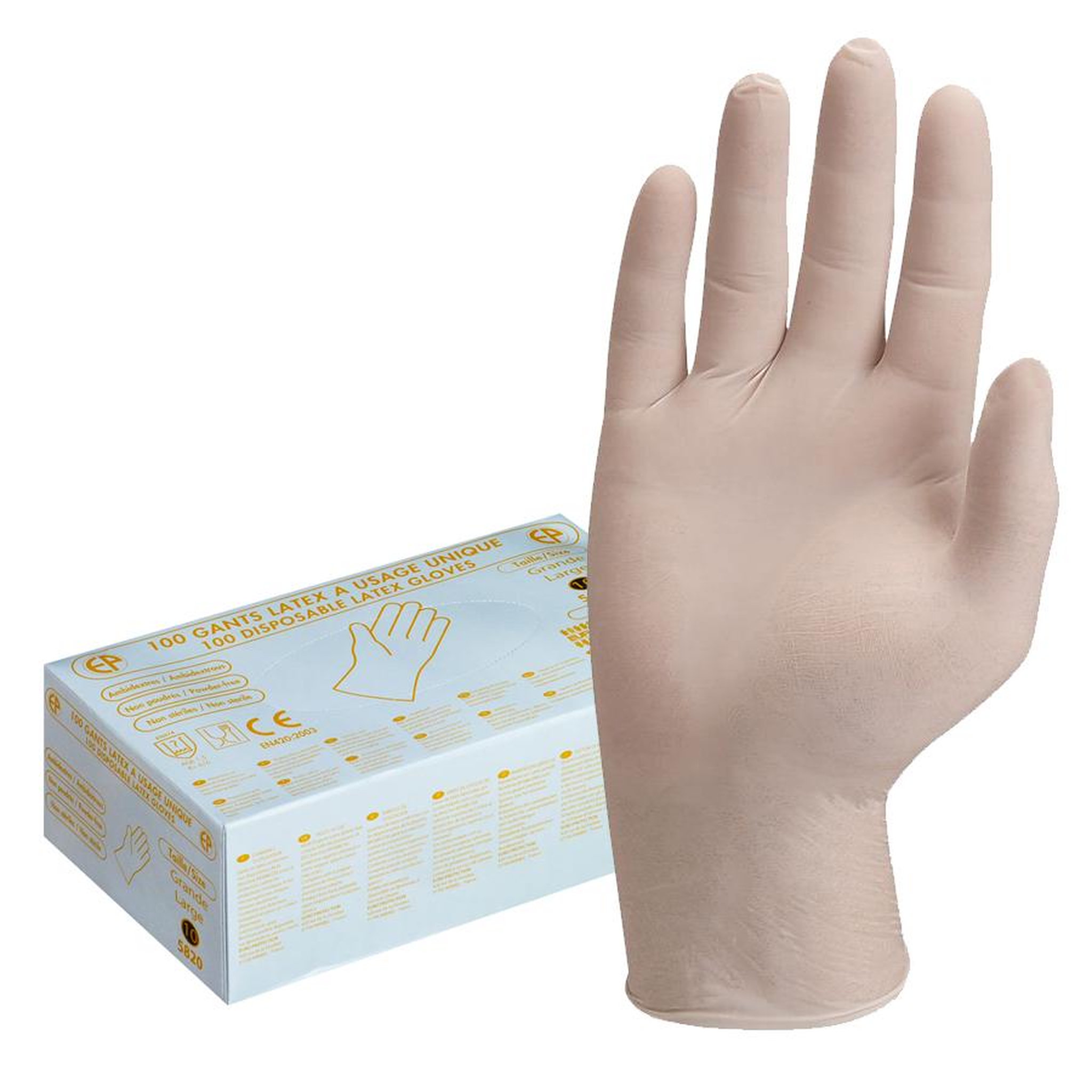 OUTIFRANCE Boîte de 100 gants intérieur non poudré