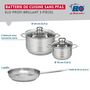 Voir la diapositive 2 : ELO Ensemble de 1 Poêle de cuisson 28 cm et 2 faitouts 16 et 24 cm Elo Profi Brillant