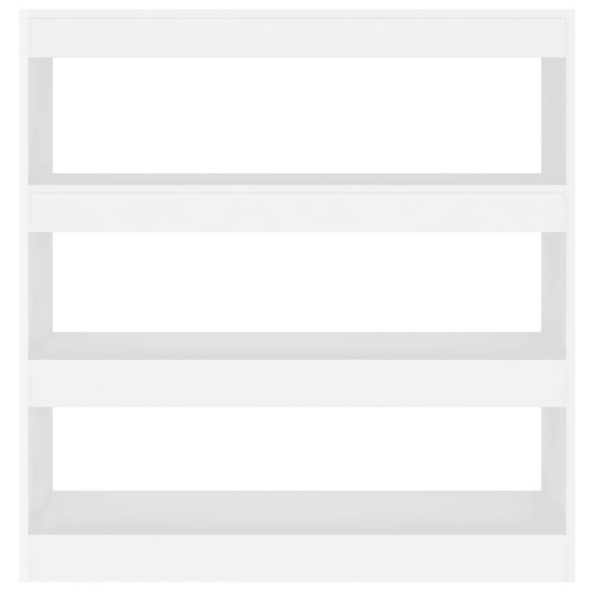 VIDAXL Bibliotheque/Separateur de piece Blanc 100x30x103 cm