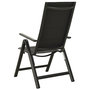 Voir la diapositive 4 : VIDAXL Chaises pliables de jardin lot de 2 Textilene et aluminium Noir