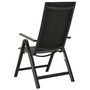 Voir la diapositive 4 : VIDAXL Chaises pliables de jardin lot de 2 Textilene et aluminium Noir