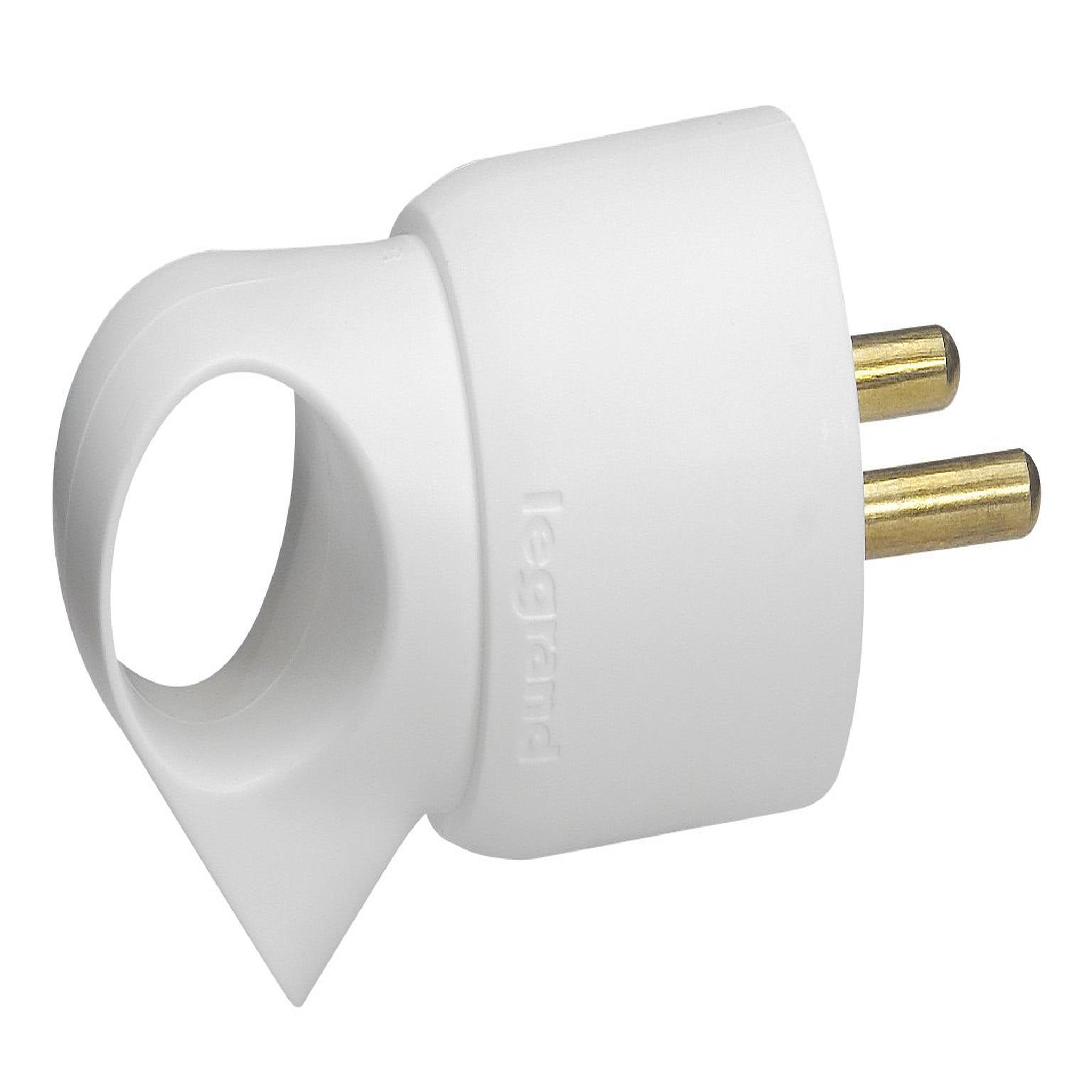 Legrand Fiche mâle 16A anneau blanc