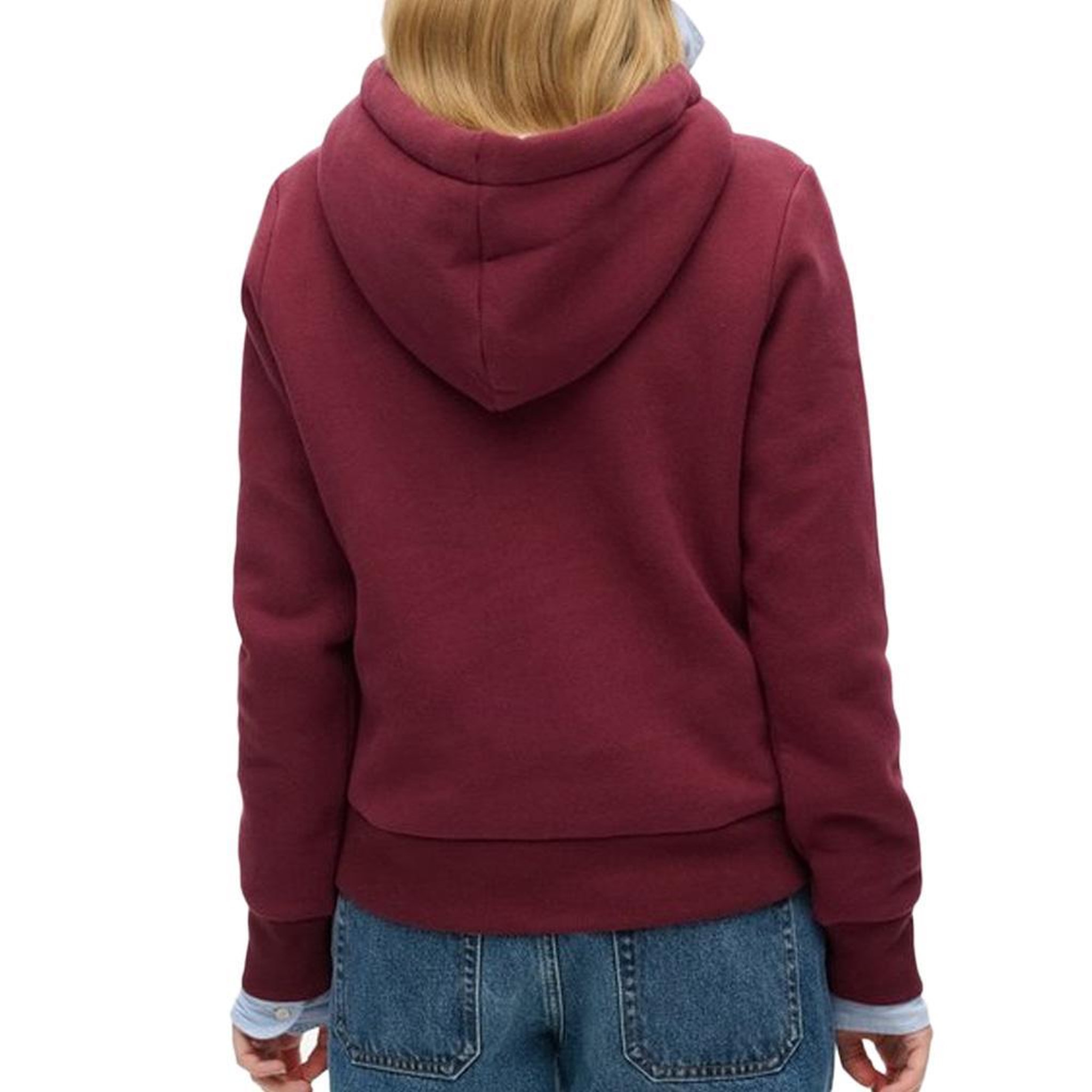 Voir la diapositive 2 : SUPERDRY Sweat Rouge  Femme Superdry Luxe