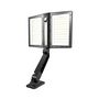 Voir la diapositive 6 : Lumisky Spot solaire à deux têtes détecteur CLIPPER BLACK Noir ABS 8,5W