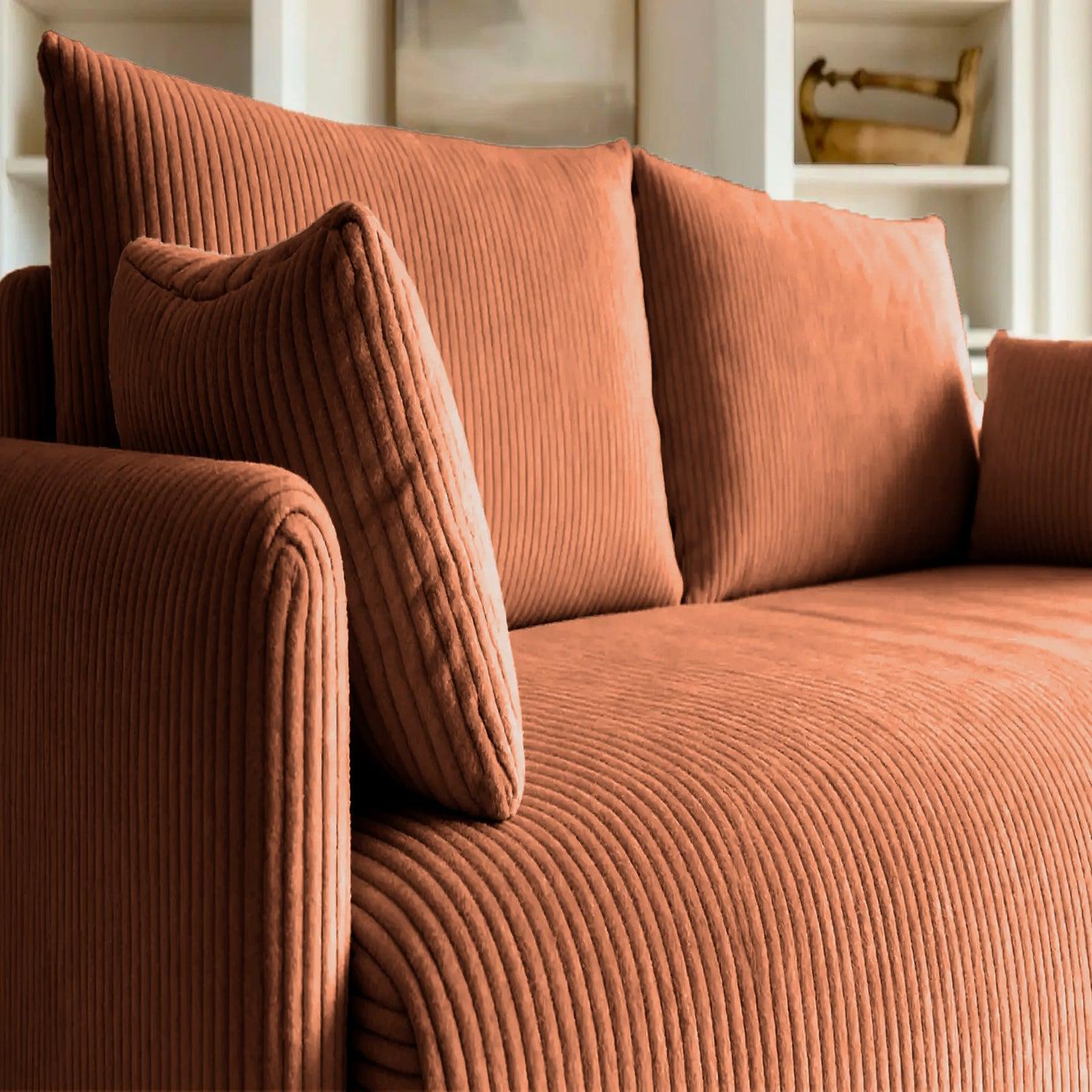 Voir la diapositive 5 : CASANOVA PARIS Axelle - canapé droit convertible velours côtelé 2 places