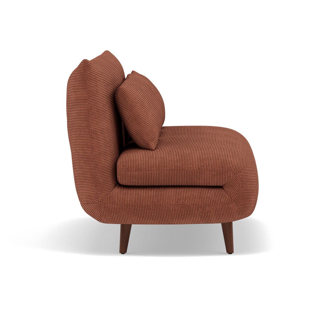 BEST MOBILIER Lumi - banquette convertible clic-clac 2 places en velours côtelé