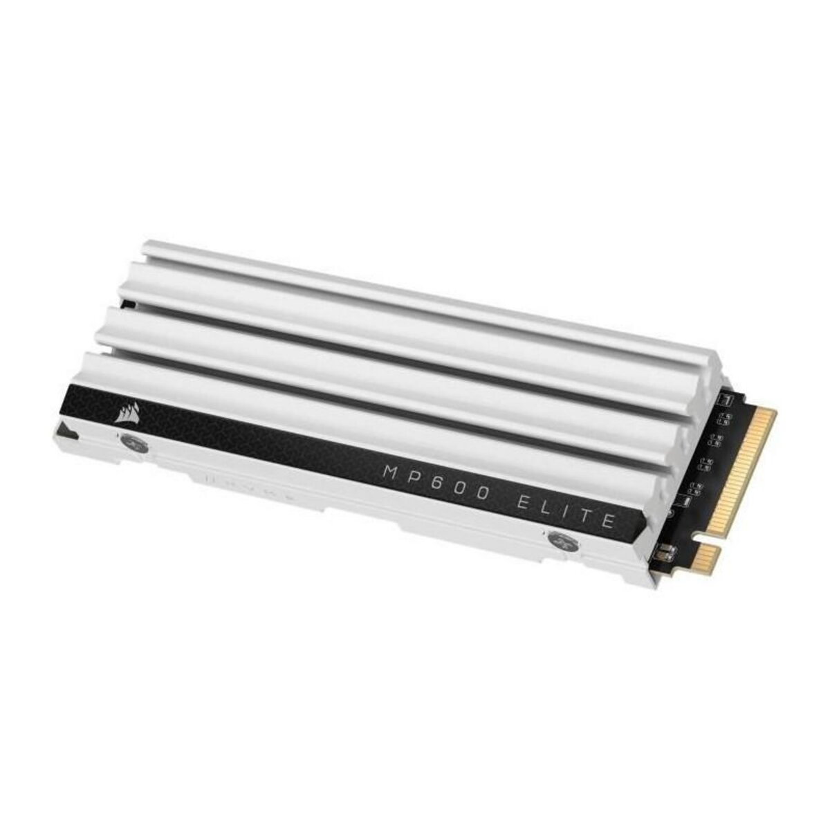 Corsair Disque SSD interne - CORSAIR - MP600 ELITE 1TB Gen4 PCIe x4 NVMe M.2 SSD optimisé pour PS5 avec dissipateur LP - Blanc