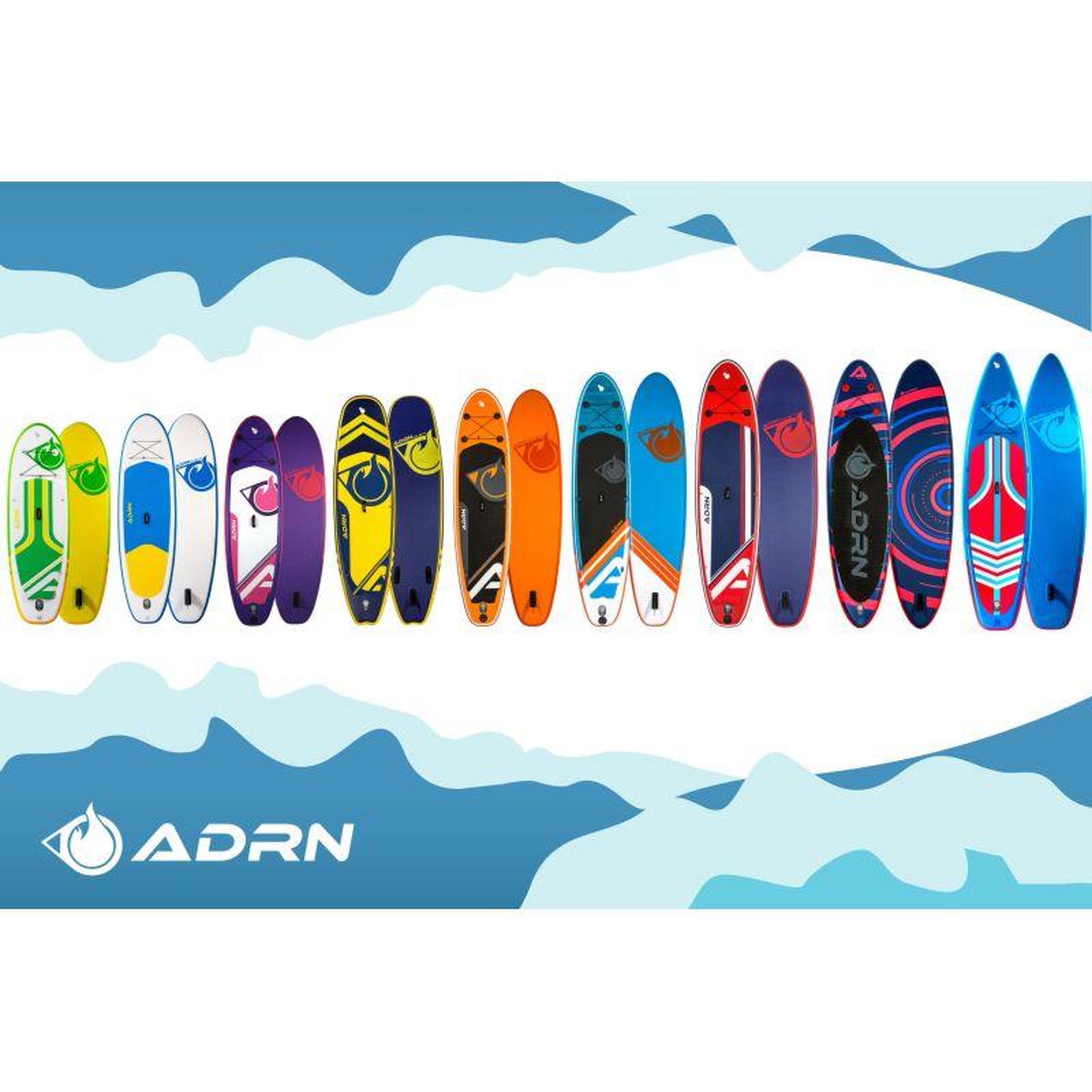 Voir la diapositive 6 : ADRENALIN Paddle Gonflable LINER 10'6 30'' 6''(320x76x15cm) avec Pompe, Pagaie, Leash et Sac de transport