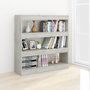 Voir la diapositive 5 : VIDAXL Bibliotheque/Separateur de piece Gris beton 100x30x103 cm