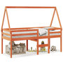 Voir la diapositive 2 : VIDAXL Lit haut sans matelas cire marron 80x200 cm bois de pin massif