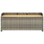 Voir la diapositive 3 : VIDAXL Banc de rangement de jardin 120 cm Resine tressee Gris