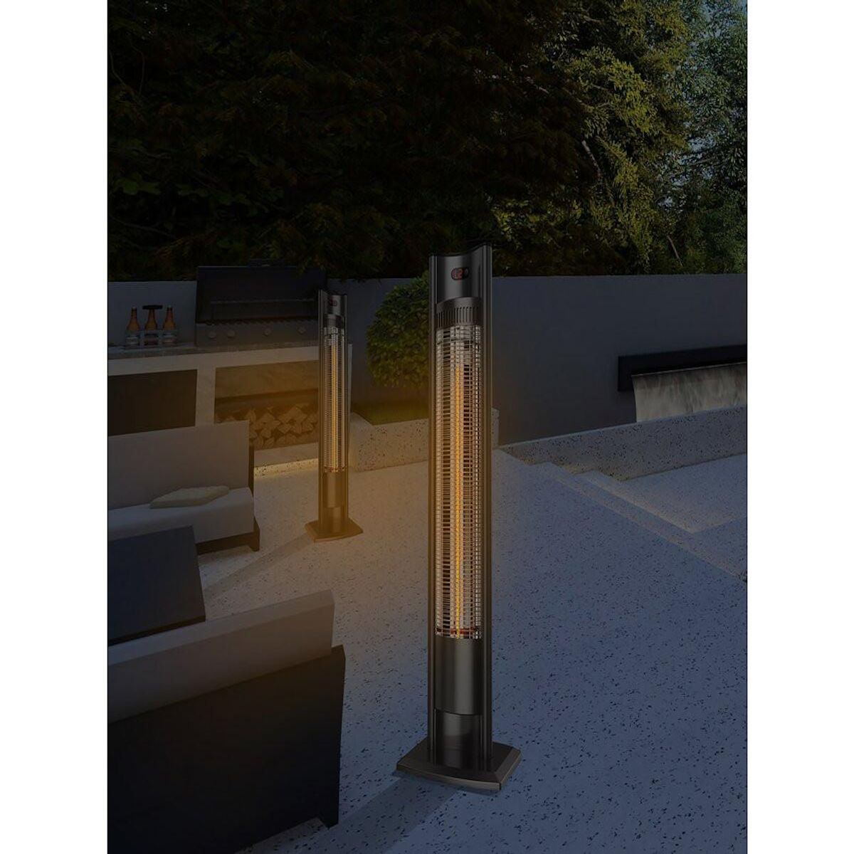Habitat et Jardin Chauffage électrique radiant  Tornado  - 2000W - Noir