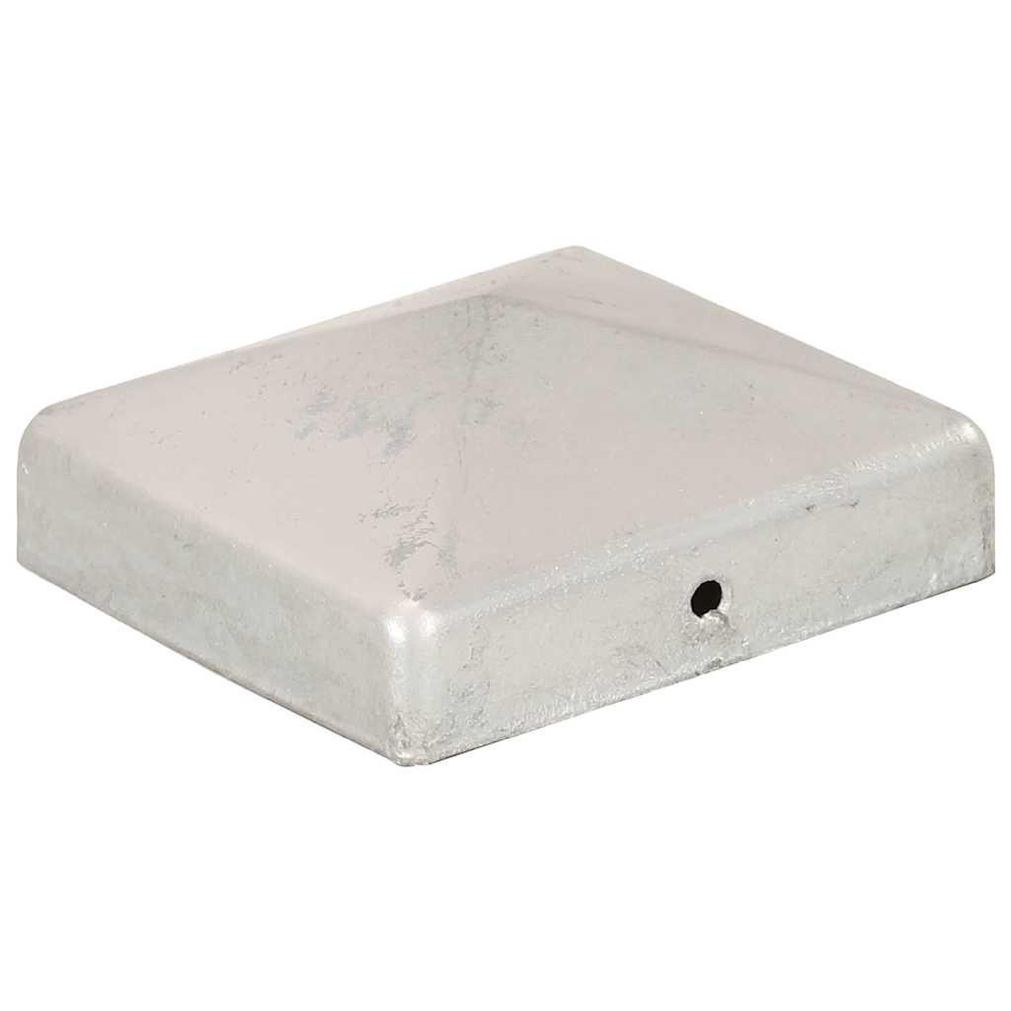 Voir la diapositive 3 : VIDAXL Bouchons de poteau de cloture 6 pcs metal galvanise 81x81 mm