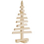 Voir la diapositive 3 : VIDAXL Arbre de Noël en bois pour decoration 60 cm bois massif de pin