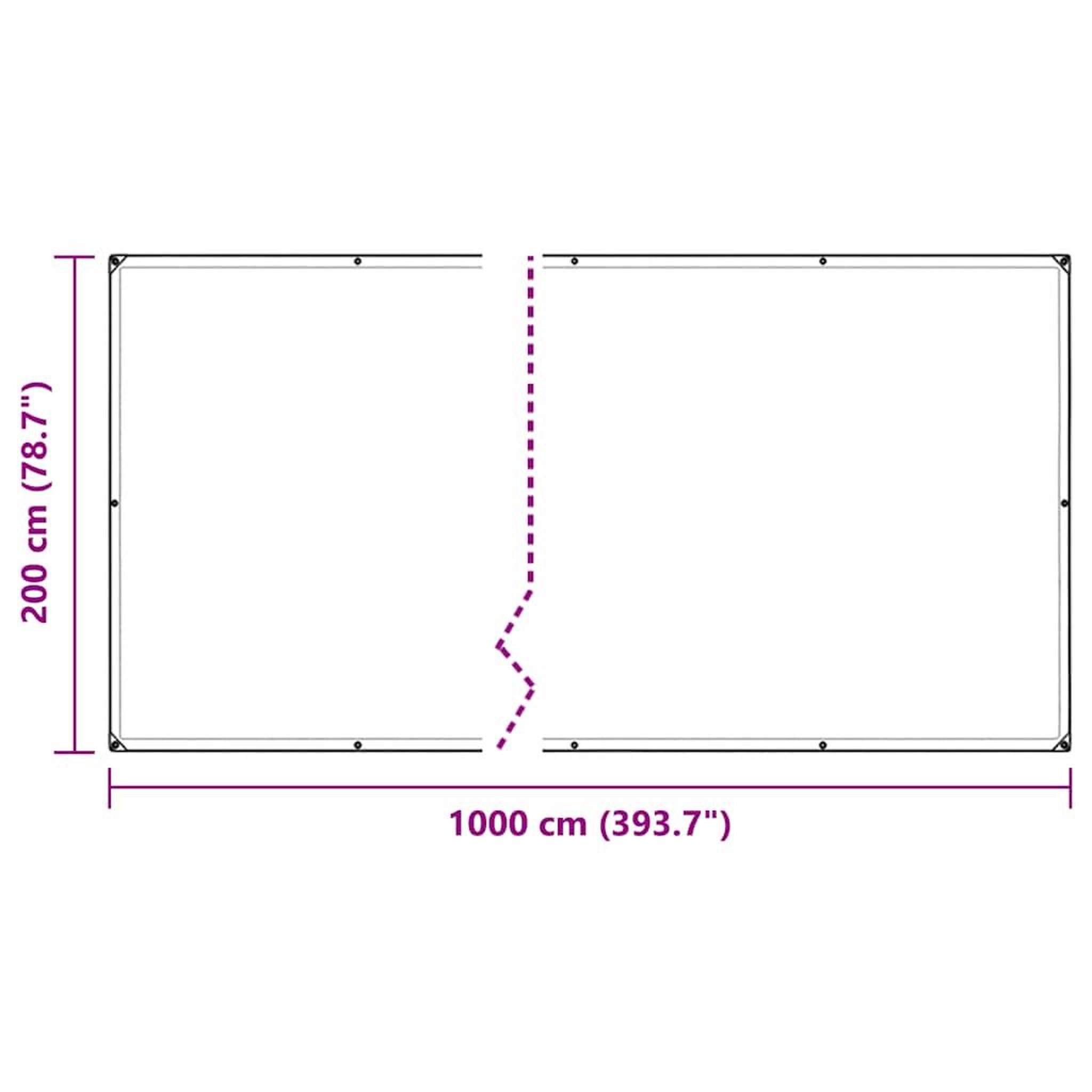 Voir la diapositive 6 : VIDAXL Couverture vegetale avec œillets 2x10 m PVC