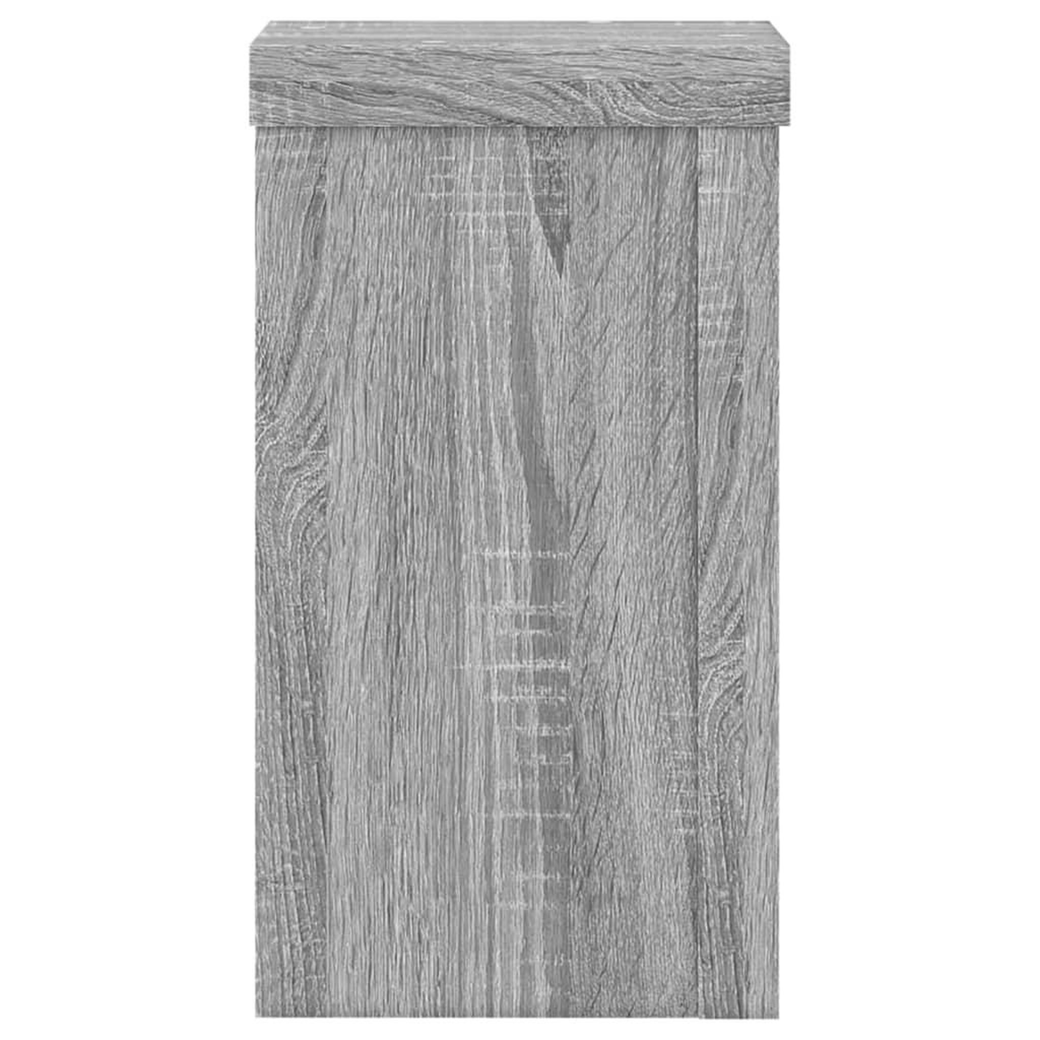 Voir la diapositive 5 : VIDAXL Supports pour plantes 2 pcs sonoma gris bois d'ingenierie