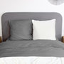 Voir la diapositive 2 : COTE DECO Housse de couette 240x220 + 2 taies Chaude et douillette grise