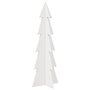 Voir la diapositive 5 : VIDAXL Arbre de Noël en bois pour décoration blanc 112 cm pin massif