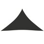 VIDAXL Voile de parasol tissu oxford triangulaire anthracite