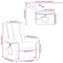Voir la diapositive 6 : VIDAXL Fauteuil inclinable de massage electrique Gris clair Tissu