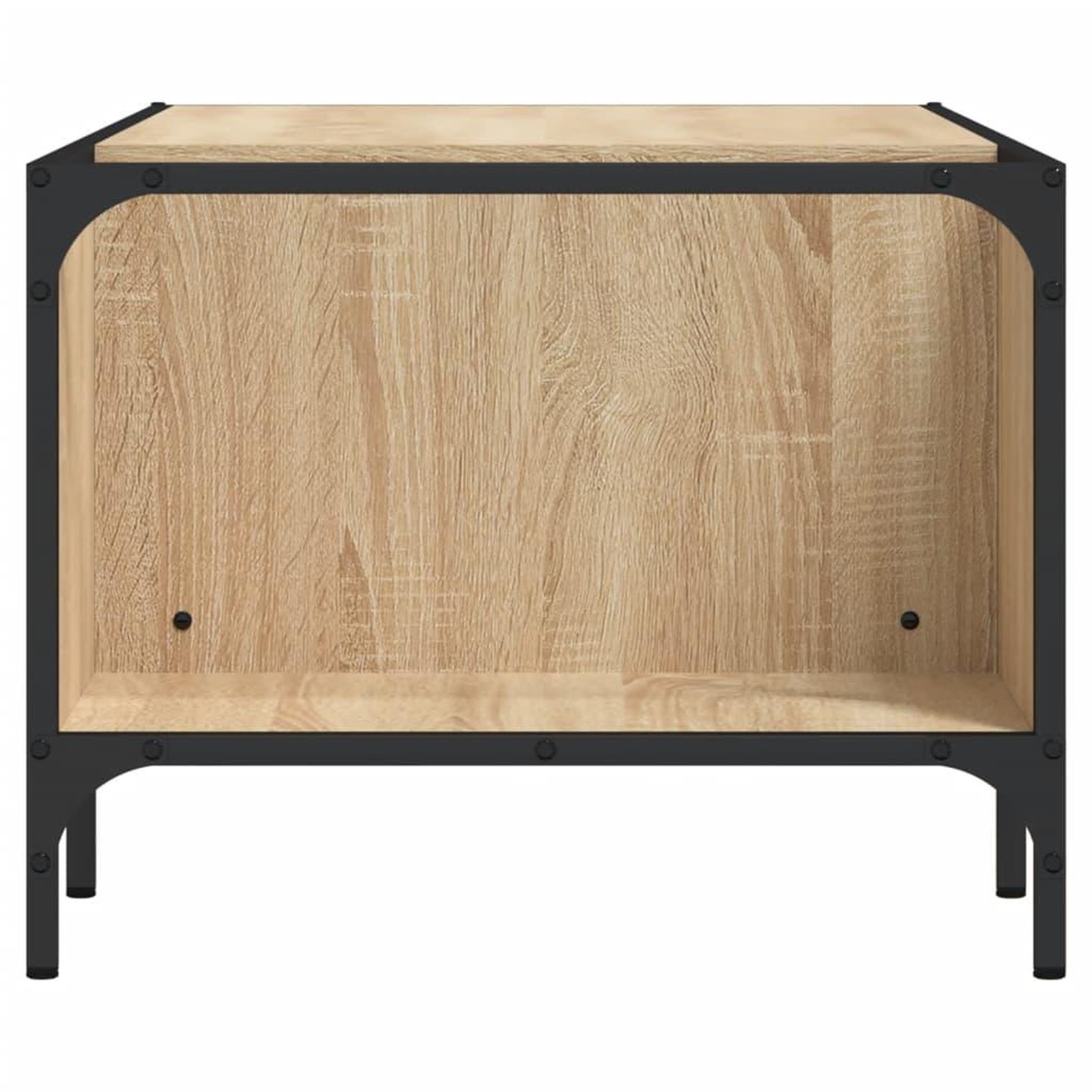 Voir la diapositive 5 : VIDAXL Table basse support chene sonoma 100x51x40cm bois d'ingenierie