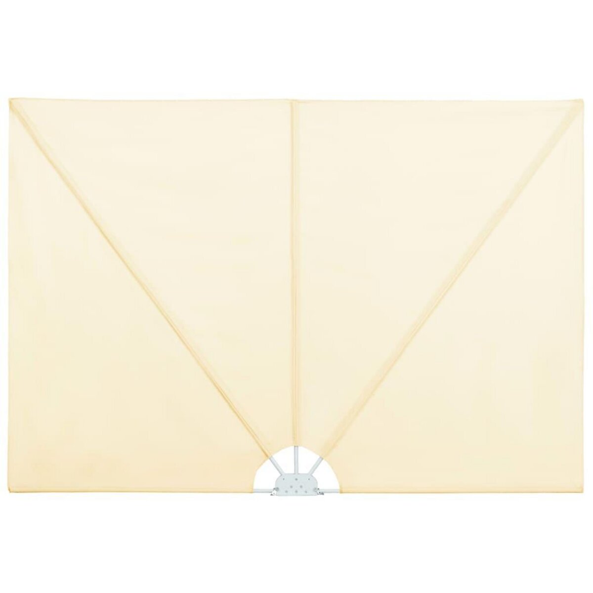 VIDAXL Auvent lateral pliable de terrasse Creme 240 x 160 cm