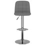 Voir la diapositive 4 : VIDAXL Tabourets de bar lot de 2 gris clair tissu