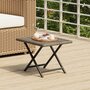 Voir la diapositive 1 : VIDAXL Table pliable gris 45x35x32 cm resine tressee