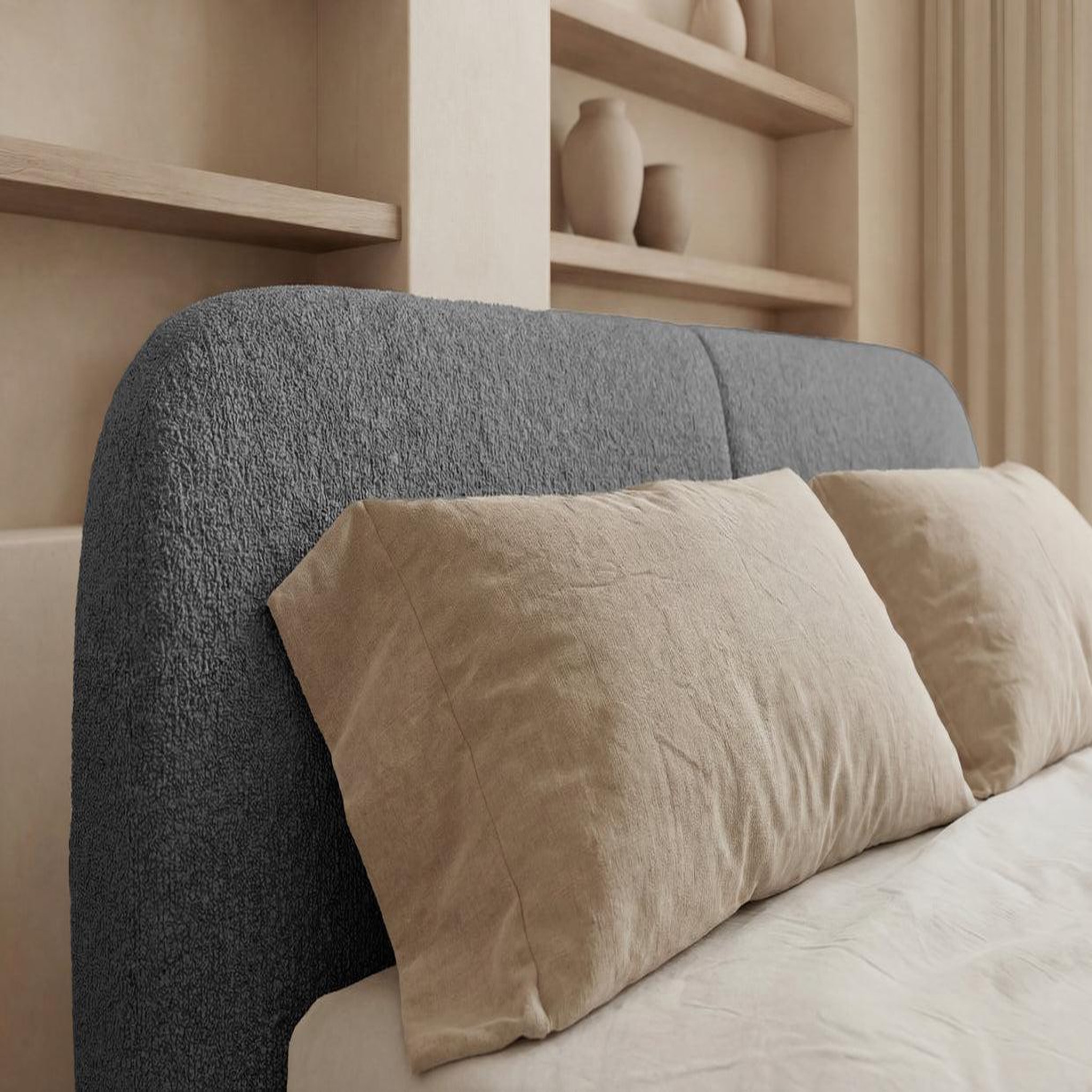Voir la diapositive 6 : CASANOVA PARIS Delora - lit coffre tissu chenille