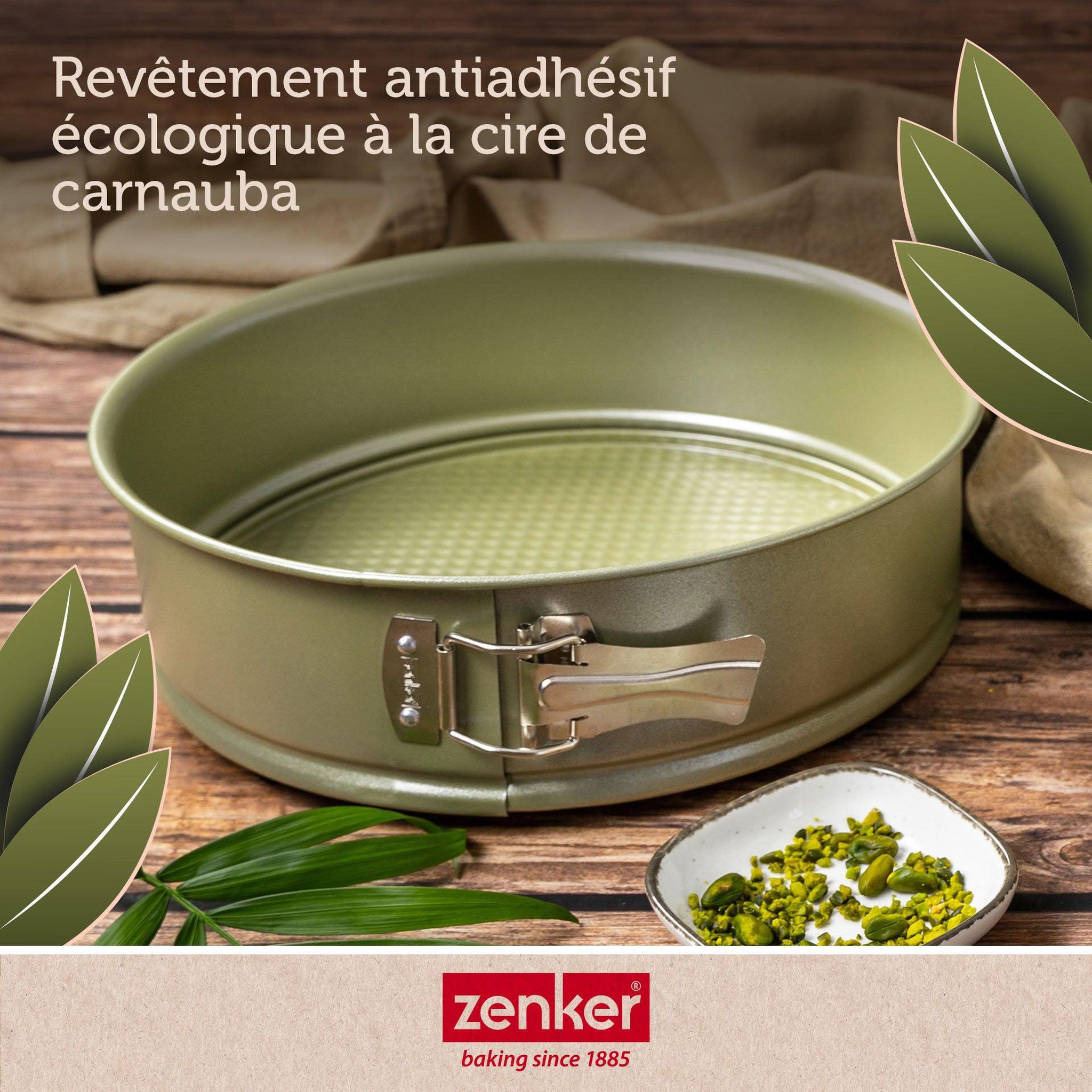Voir la diapositive 6 : ZENKER Moule à manqué à charnière 26 cm zenker green vision