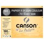 CANSON Pochette de papier à dessin couleur mi-teintes noir 12 feuilles 24x32cm 160g/m2