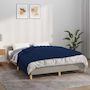 Voir la diapositive 1 : VIDAXL Couverture lestee Bleu 150x200 cm 7 kg Tissu