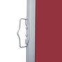 VIDAXL Auvent lateral retractable Rouge 160x600 cm