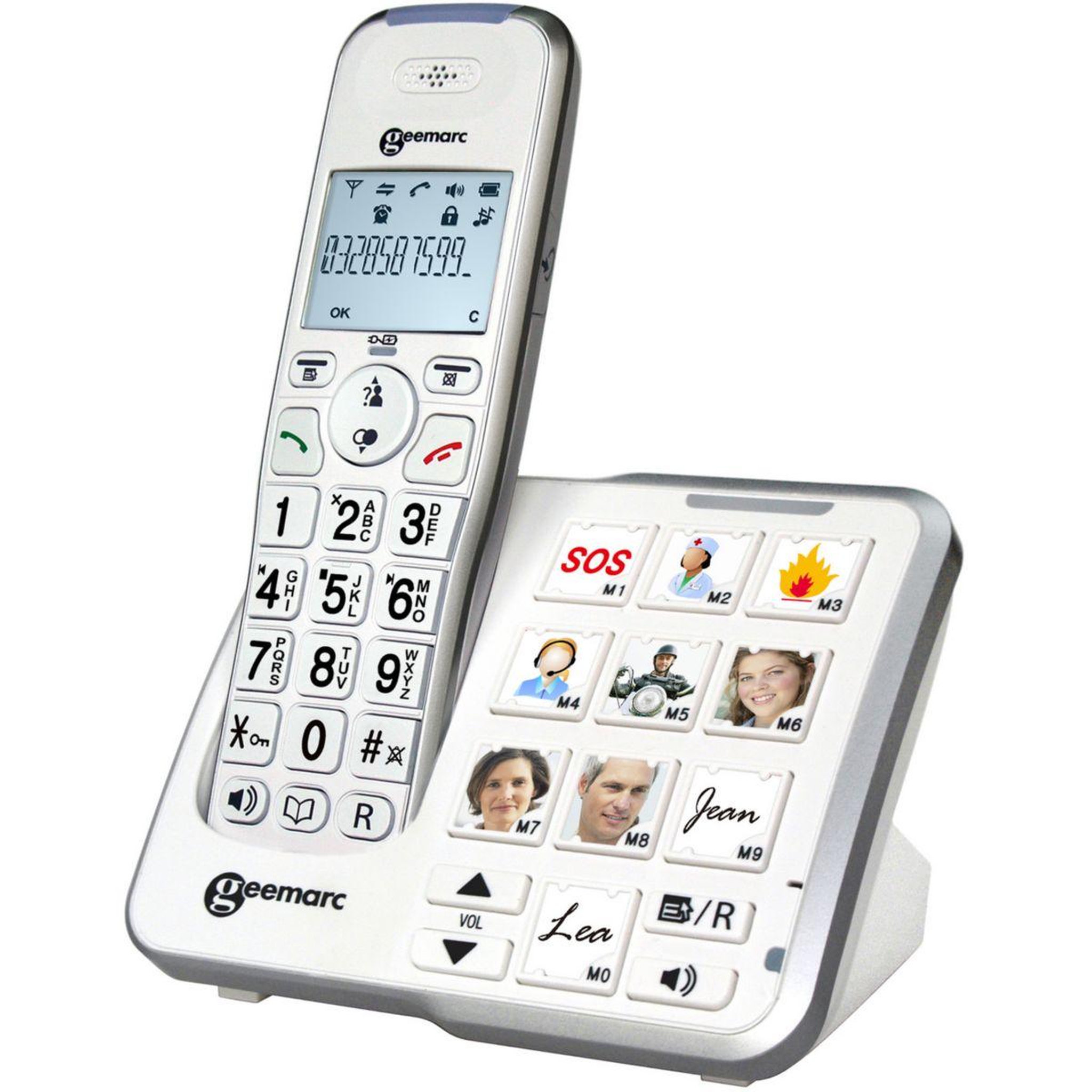 GEEMARC Téléphone sans fil Amplidect 295 Photo Blanc