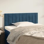 VIDAXL Tete de lit Bleu fonce 90x5x78/88 cm Velours