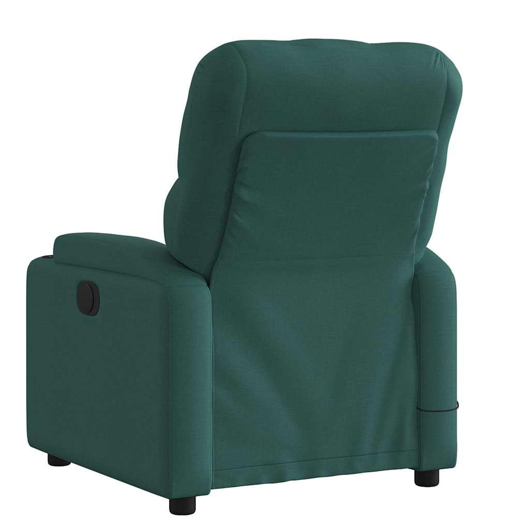 Voir la diapositive 5 : VIDAXL Fauteuil de massage inclinable Vert fonce Tissu