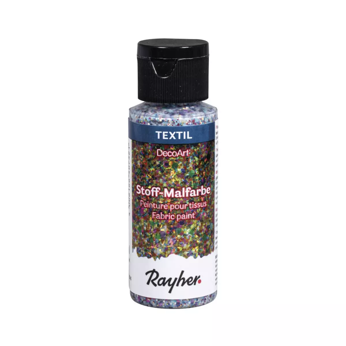 Rayher Peinture pour tissus Extrême Paillettes, confetti, flacon 59ml