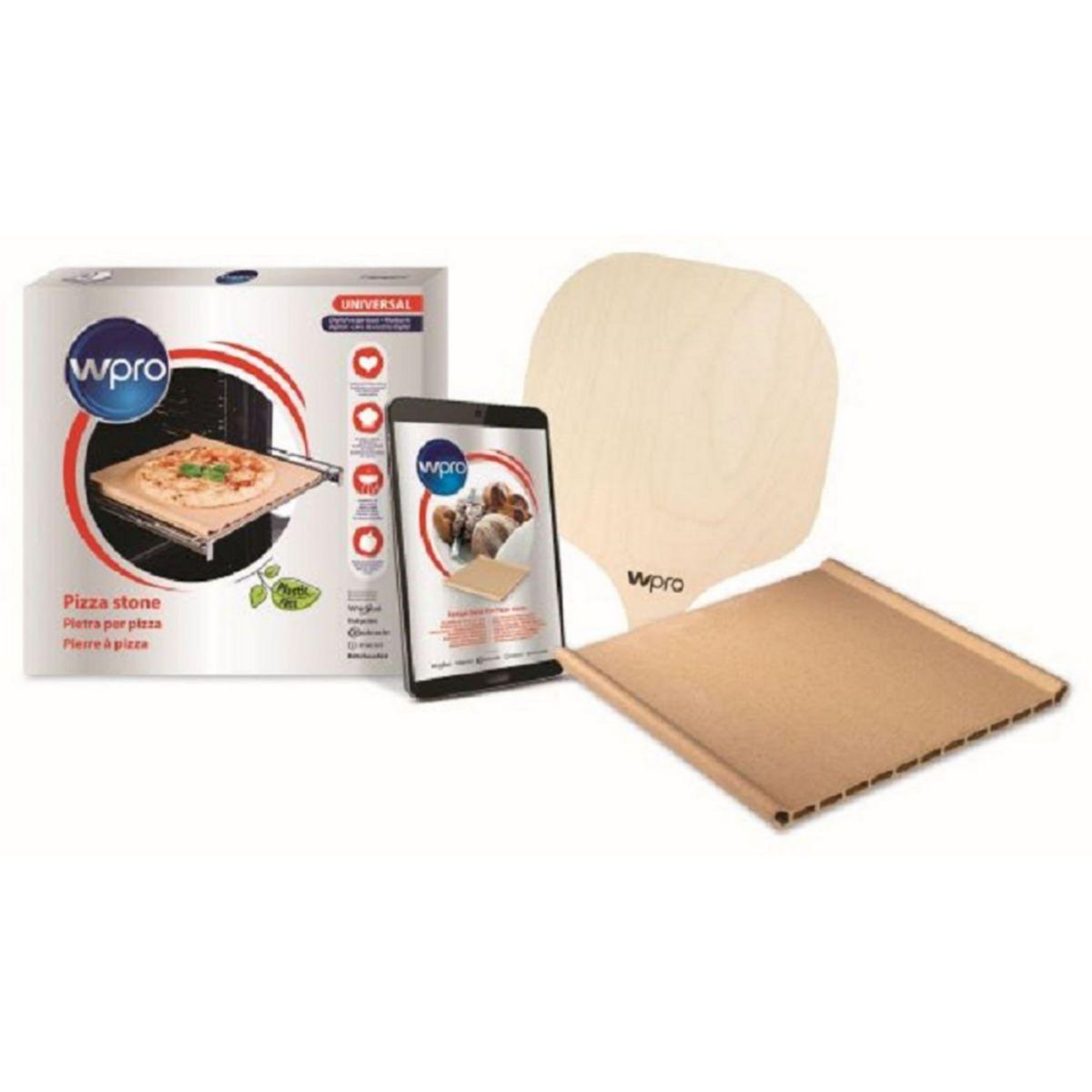 WPRO Pierre à pizza pour four BBQ plaque gaz