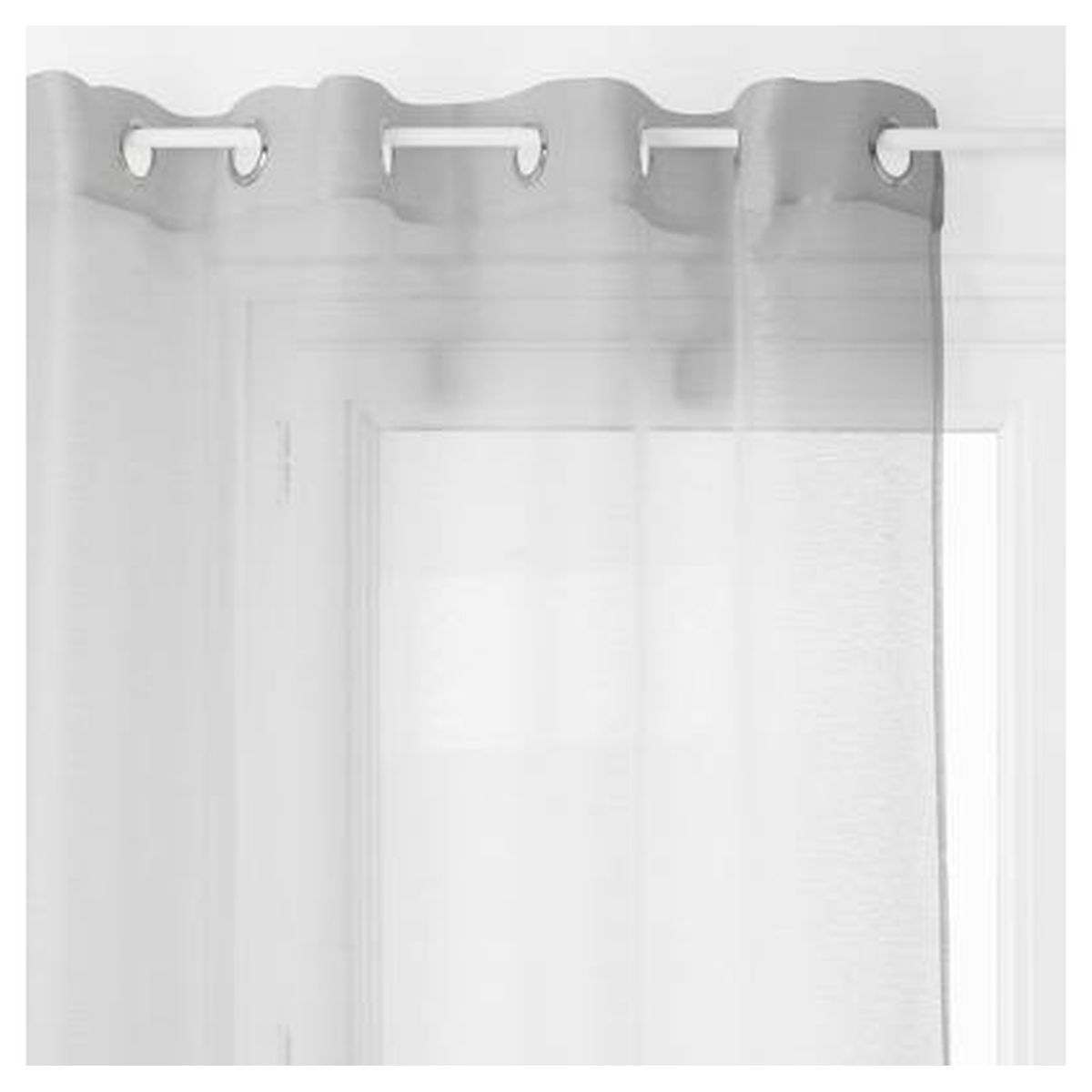 Voilage fin uni à &oelig;illets MOLY