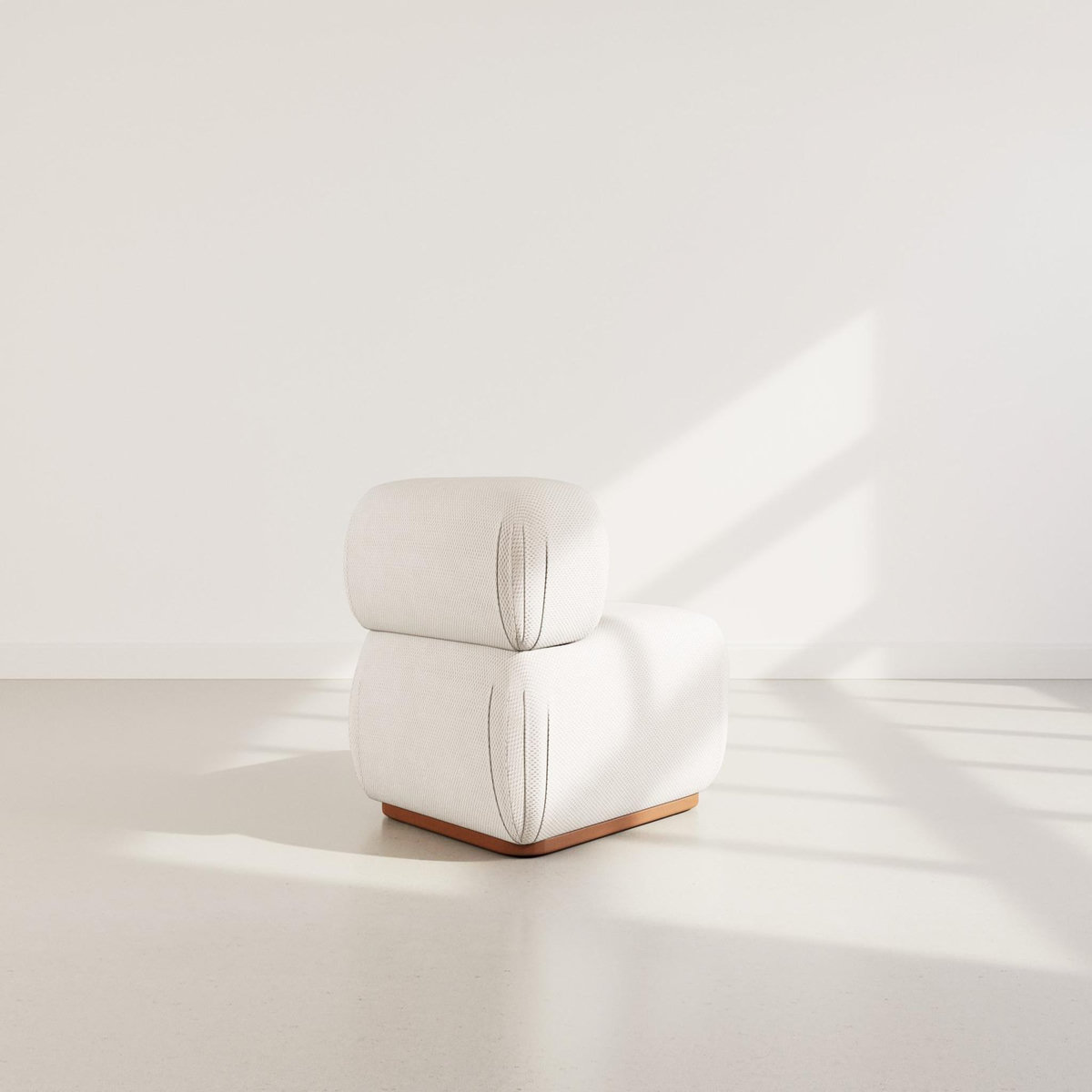 LISA DESIGN Penelope - module d'assise en velours texturé