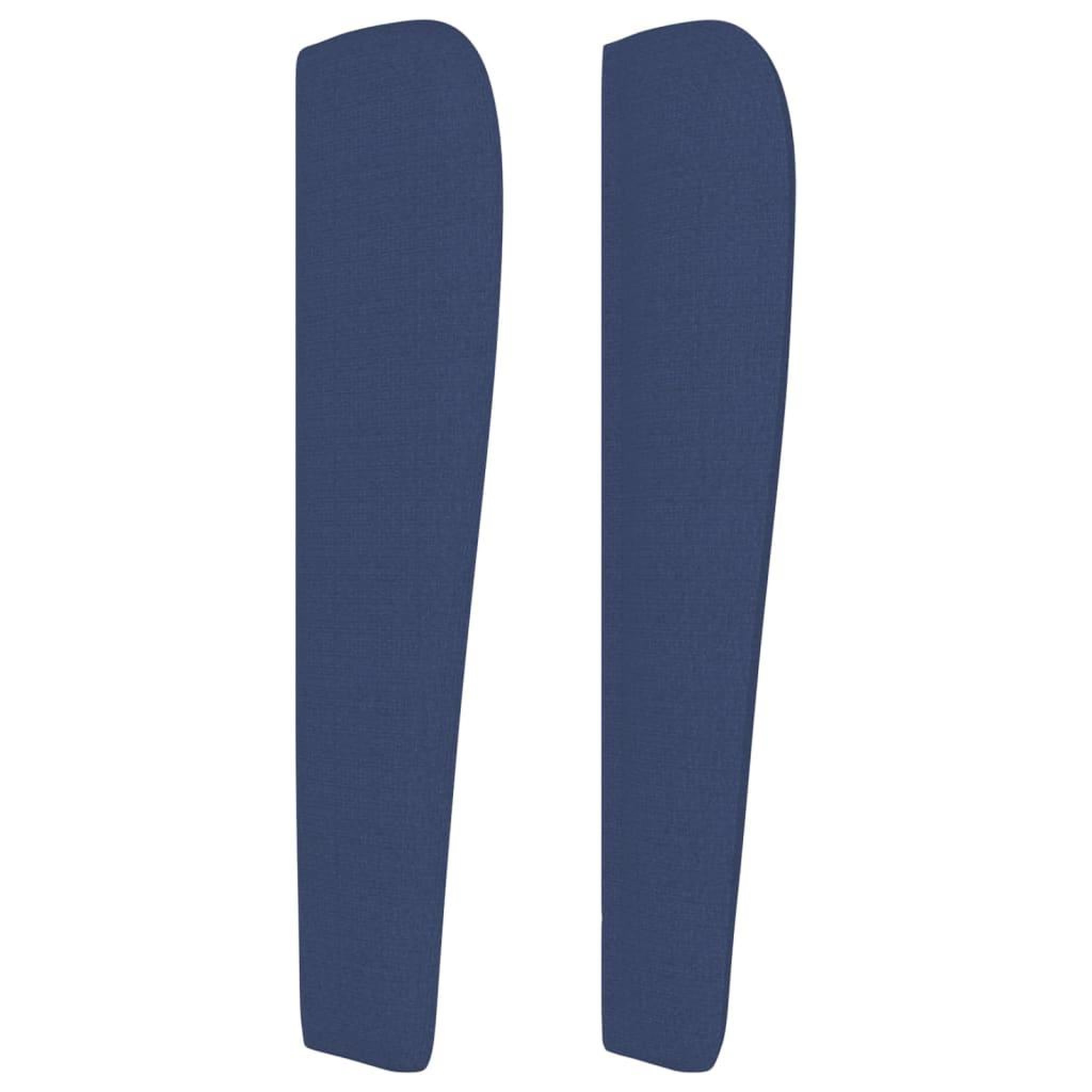 Voir la diapositive 4 : VIDAXL Tete de lit avec oreilles Bleu 103x23x118/128 cm Tissu