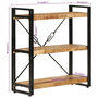 Voir la diapositive 6 : VIDAXL Bibliotheque 3 niveaux 77x30x80 cm bois massif manguier et fer